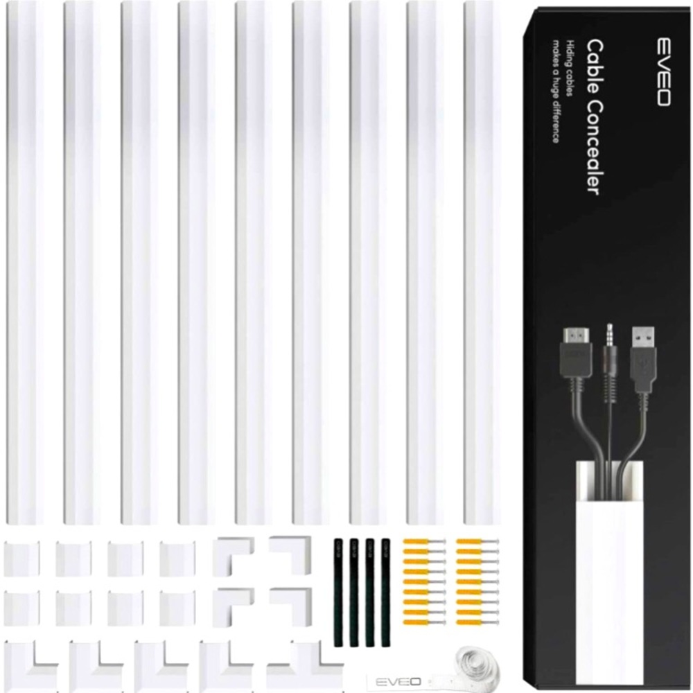 [EVEO] BNIB 150” Cable Raceway Cord Concealer